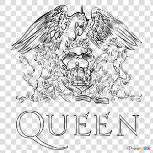 Queen Band Logo Png   Drawing Queen Band Logo  Transparent Png