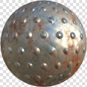 Rust Metal With Dots Texture   Sphere  HD Png Download