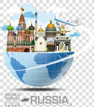 Sights Of Russia Png Image   Landmark Global Travel And Journey Vectorstock  Transparent Png