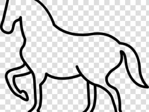 Transparent Knight On Horse Clipart Black And White   Cartoon Horse Black And White  HD Png Download