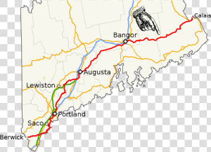 Maine Highways Map  HD Png Download