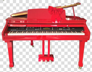 Samick Digital Grand   Red Digital Grand Piano  HD Png Download