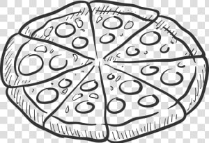 Clip Art Black And White Pizza Clip Art   Pizzas Black And White Png  Transparent Png