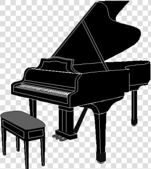 Clip Art Piano Openclipart Vector Graphics Free Content   Grand Piano Clipart  HD Png Download