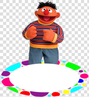 Toppers Or Sesame Street In Colors Polka Dots Free   Ernie Sesame Street Png  Transparent Png