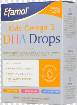 Efamol Omega 3 Dha Drops   Efamol Omega 3  HD Png Download