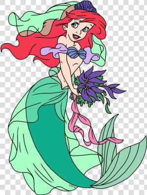 Ariel Clip Art Disney Galore Playing Dress   Cartoon  HD Png Download