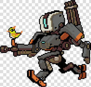 Pixie Engine Logo   Overwatch Bastion Pixel Spray  HD Png Download