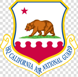 California Air National Guard Usaf Patch   California Flag In State  HD Png Download