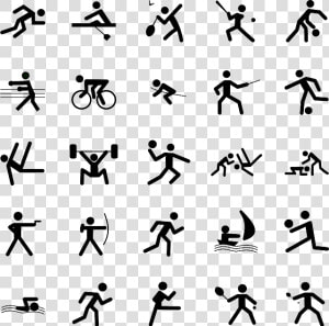 Pictograms  Sports  Symbols  Icons  Archery  Badminton  HD Png Download