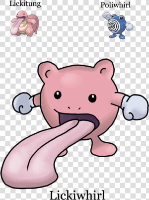 Lickitung Poliwhirl Lickiwhirl Pink Nose Mammal Vertebrate  HD Png Download