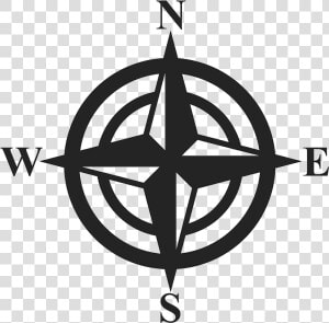 Classic Compass With Directions Rubber Stamp   Directions Compass  HD Png Download