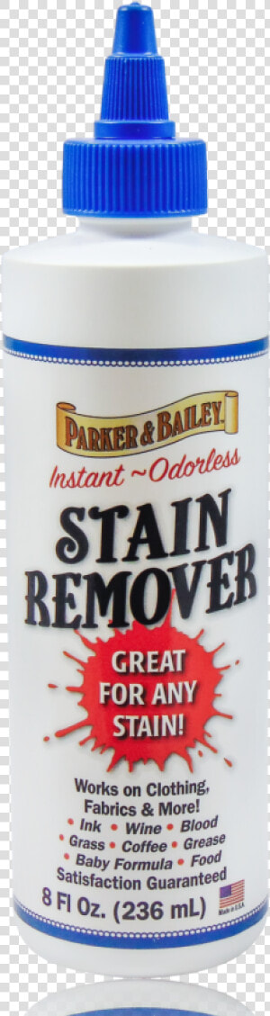 Parker And Bailey Stain Remover   Bottle  HD Png Download