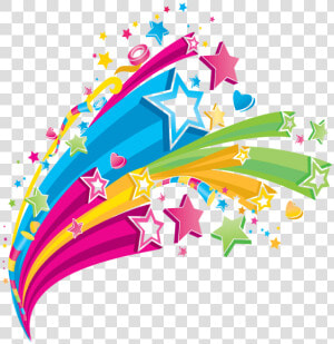 Falling Stars Clipart Shiny Star   Colorful Stars Png  Transparent Png