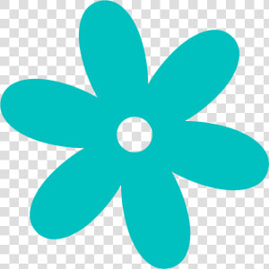 Bullet Clipart Stock   Teal Flower Clipart Png  Transparent Png