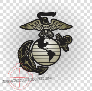 Eagle  Globe  And Anchor Decal United States Marine   Eagle Globe And Anchor Designs  HD Png Download