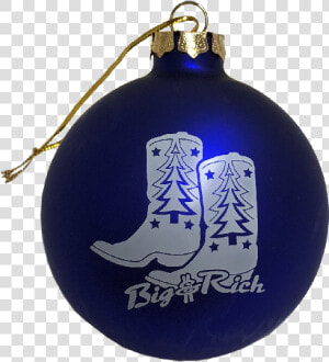 Big And Rich Blue Christmas Ornament Title Big And   Christmas Ornament  HD Png Download