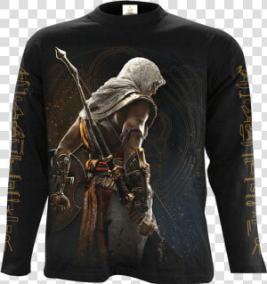 Assassins Creed Origins Black Long Sleeve T shirt   Assassin  39 s Creed Origins Mobile  HD Png Download