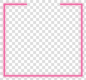  glow  freetoedit  neon  square  pink  frame  border   Ivory  HD Png Download