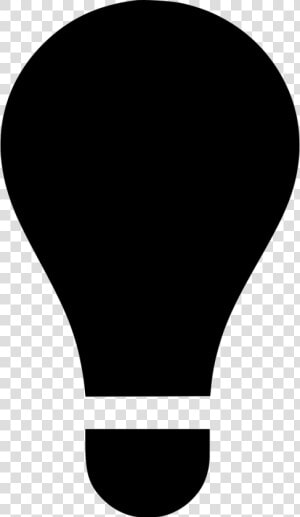 Idea Light Bulb   Light Bulb Clipart Black  HD Png Download