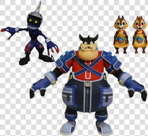 Pete  Soldier  Chip  amp  Dale 7” Action Figure 4 pack   Diamond Select Figures Kingdom Hearts  HD Png Download