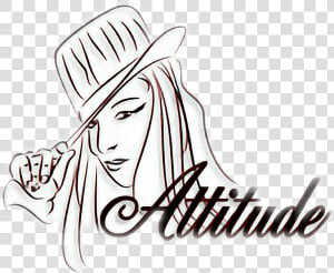 Attitude Png For Picsart   Png Download   Line Art  Transparent Png