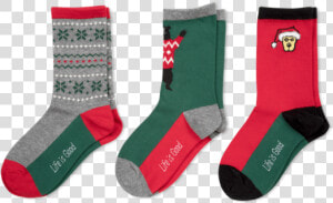 3 pack Kids Holiday Crew Socks   Sock  HD Png Download