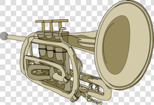 Trumpet  Horn  Musical Instrument  Brass  Cornet   Trumpet Clip Art  HD Png Download