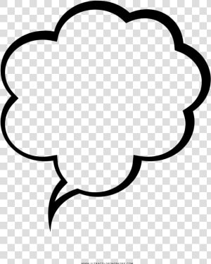 Speech Bubble Coloring Page   Balão De Conversa Png  Transparent Png