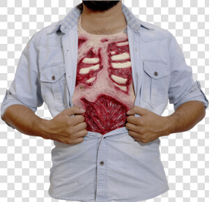 Zombie Flesh Chest Piece   Blood Chest Png  Transparent Png