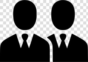 People Team Group Users Suits Community   Icon Supervision Black And White  HD Png Download