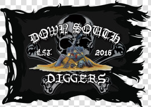 Image Of New Dsd Black Flag Sticker   Black Ragged Pirate Flag  HD Png Download