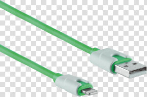 Usb A Connector To Lightning Connector  Green  2 M   Usb Cable  HD Png Download