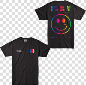 Happy  amp  Sad Smiley Tee   Kacey Musgraves Concert T Shirts  HD Png Download