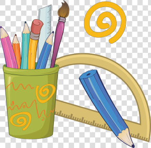 Colored Pencil Drawing Clip   Color Pencils In Can Clipart  HD Png Download