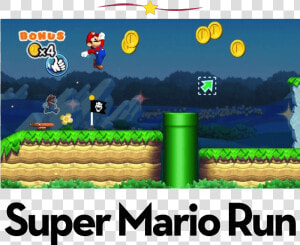 In Super Mario Run  Mario Runs Forward Of His Own Accord   Super Mario Run Game Play  HD Png Download