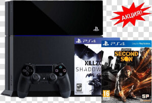 Playstation 4 Killzone Shadow Fall  Infamous Second   Infamous Second Son Box  HD Png Download