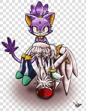 Silver Y Blaze   Blaze The Cat And Sliver The Hedgehog  HD Png Download