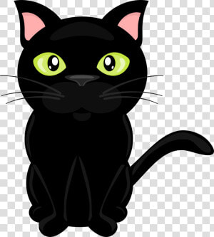 Tabby Cat Clipart Baby Cat   Cute Black Cat Clip Art  HD Png Download