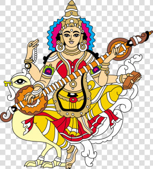 Transparent Saraswati God Png   Saraswati Puja Card Design  Png Download