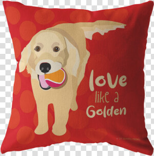 Golden Retriever Pillow   Pillow  HD Png Download