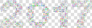 Prismatic Happy Year Word   Happy New Year Background Png  Transparent Png