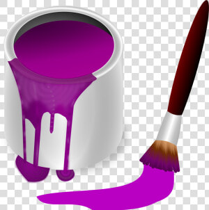 Purple Paint With Paint Brush Svg Clip Arts 594 X   Purple Paint Clipart  HD Png Download