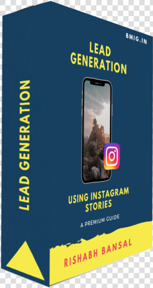 Lead Generation Using Instagram Stories Eboook Cover   Graphic Design  HD Png Download