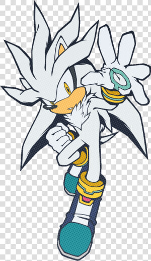 Silver Drawing Shadow   Draw Silver The Hedgehog  HD Png Download