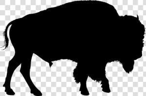 American Bison Drawing Clip Art   Buffalo Silhouette Clip Art  HD Png Download