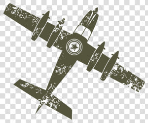 Military Plane Print  amp  Cut File   Propeller driven Aircraft  HD Png Download