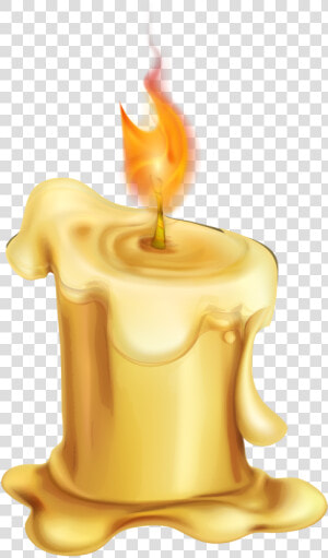 Candle Cartoon Wax   Transparent Background Candle Clipart  HD Png Download