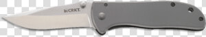 Drifter Stainless Steel Handle Large   Crkt Drifter Stainless  HD Png Download