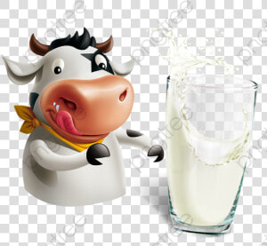 Cow And Milk Clipart   Milk And Cow Png  Transparent Png